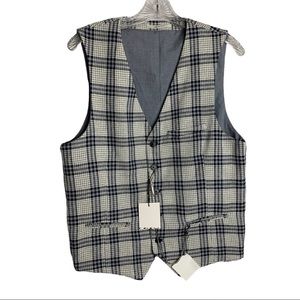 Zara Mens Plaid Vest